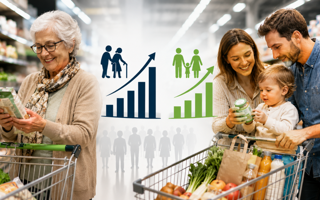 Demografia zmienia handel. Seniorzy i młodzi rodzice wyznaczają nowe strategie sieci handlowych